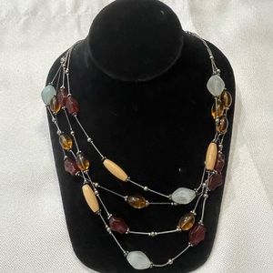 New Premierโ Designs Multi-colored Beaded Necklace